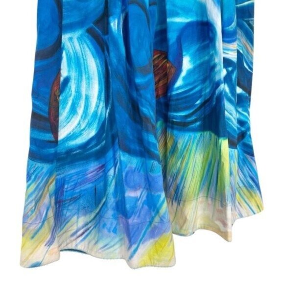 NWT Ulla Johnson Francesca Tuck Landscape Limited Edition Midi Dress Size 4 - Picture 7 of 16